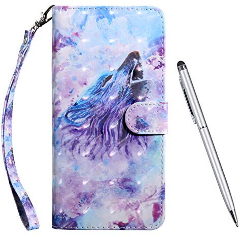 TOUCASA Hülle für iPhone 6,Handyhülle für iPhone 6S,Brieftasche PU Leder Flip [3D] Case Magnetverschluss Handytasche Klapphülle für iPhone 6/iPhone 6S,Wolf