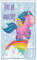 ABAKUHAUS Einhorn Schmaler Duschvorhang, Pony mit Horn im Himmel, Badezimmer Deko Set aus Stoff mit Haken, 120 x 180 cm, Hellblau Mehrfarbig