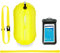 Schwimmboje - 15l. Sicherheit beim Schwimmen, Open Water und Triathlon. Swimming Buoy, Swim Bubble, Schwimm Boj aufblasbar (Gelb)