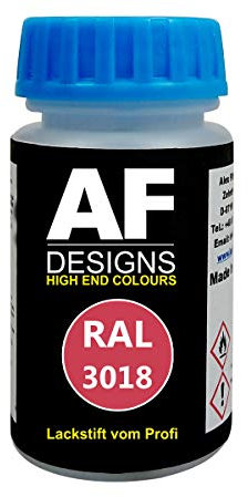 Alex Flittner Designs Lackstift RAL 3018 ERDBEERROT glänzend 50ml schnelltrocknend Acryl