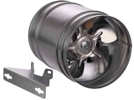 EUROPLAST Ø 160mm / 6 inch Metal Inline Duct Fan - Industrial Ducting Extractor - Axial Ventilator - Galvanized Steel