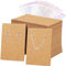 Voarge - Lot de 100 cartes présentoirs à bijoux avec 100 sachets autocollants - Pour boucles d'oreilles - En papier - Cartes en papier kraft pour accrocher les cartes de magasin