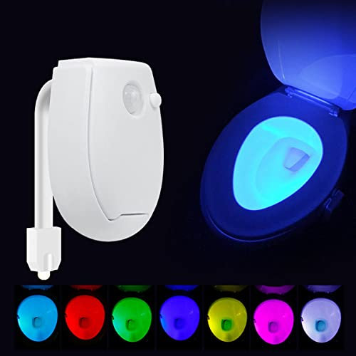 Rysa Light Lampe de toilette avec détection de mouvement blanc capteur LED salle de bain cuvette de toilette lumière