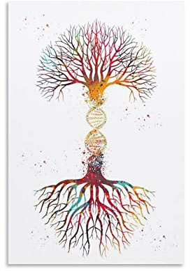 Medizinische und wissenschaftliche Kunst DNA Baum Kunst Poster Wandkunst Malerei Leinwand Drucke Dekor Poster Ar
