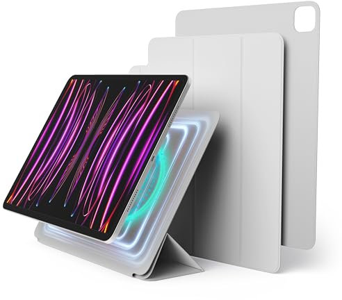elago Cover Folio Magnetica Compatibile con iPad Air 13 (M3,M2), iPad Pro (6a,5a,4a,3a Gen) [12.9 pollici], Custodia-Piastra Posteriore Attaccabile ai Materiali Metallici, Compatibile con Apple Pencil