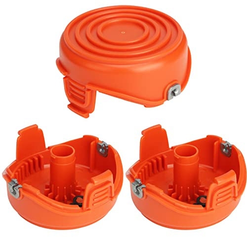 Kaberalty RC-065-P 90517175 Spulenabdeckkappe, kompatibel mit Black and Decker GH710 GH700 GH750 RC-065, DF-065-BKP Unkrautfresser Nachfüllpackungen (3 Stück)
