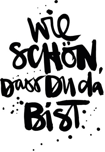 ReWu Servietten Schriftzug Wie Schön DASS Du Da Bist 20 Stück Schwarz Weiß Bedruckt Papierservietten Partydekoration Tischdekoration Küchenzubehör 33x33cm