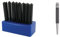 Silverline 250575 Transfer Punch Set 28pce 3/32 - 17/32 (2.4-13.4 mm) & Starrett 117D Centre Punch with Round Shank