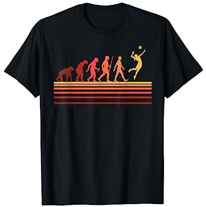 Retro -Volleyball -Evolution Geschenk für Volleyballspieler T-Shirt