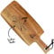 KDO-MAGIC - Planche apéro personnalisée - Planche à découper personnalisable - Texte gravé - 4 modèles de gravure - Bois d'Acacia - Cadeau cuisine (Modèle Barbecue)