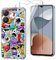 HuiYouMY Cover per ZTE Blade A34 (6.60) con 2 Pezzi Pellicola Protettiva in Vetro Temperato, Trasparente Custodia Silicone Morbida TPU Ultra-Sottile AntiGraffio Antiurto Case - XS40