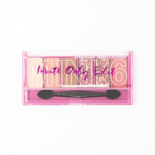 Technic Mini Edit 6 Lidschatten-Palette, lang anhaltende und vermischbare matte und schimmernde Farbtöne 7.2g (Invite Only)