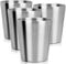 Beasea Stainless Steel Cups 8.8 oz, 4 Pack Small Stainless Steel Tumbler Bulk Stackable Insulated Mini Cups for Drinking Double Wall Metal Glasses Tin Cups for Office Home Party Camping