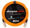 designacable.com 2m - Orange Flexible Midi Lead - Handmade in the UK using Van Damme XKE Cable & Rean NYS322 5 Pin DINs.