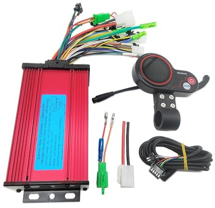 WEbjay Centralina Monopattino Elettrico Regolatore 36V 48V 60V 800W 1000W 1500W 26A 30A 33A for Scooter Elettrico Brushless Motor Controller(36-64V 26-33A Kit)