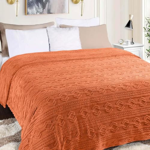 Superior Fleece-Boho-Jacquard-Decke, dekorative Decken für Schlafzimmer, Sofa, Plüsch, flauschig, weich, niedliche Raumdekoration, schöner Bezug, Komfort-Essentials, Arctic Collection, Full/Queen,