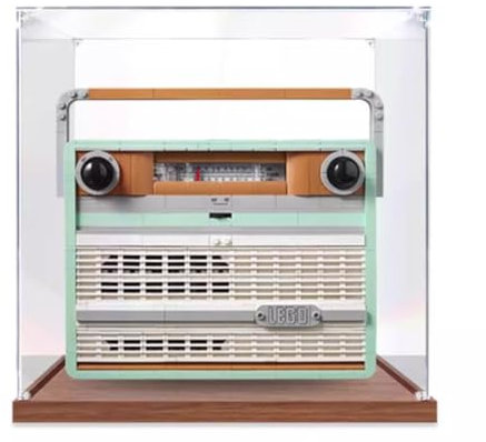 Boîte de présentation en acrylique pour Lego 10334 - Modèle radio vintage - Boîte en acrylique transparent pour exposer des poupées - Boîte de présentation anti-poussière (boîte uniquement) (3 mm)