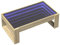vidaXL Couchtisch, Beistelltisch mit Infinity-LED, Sofatisch Kaffeetisch für Wohnzimmer, Teetisch Wohnzimmertisch, Sonoma-Eiche Holzwerkstoff Glas