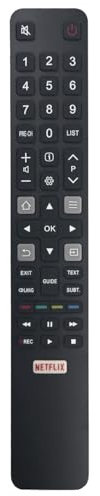 RC802N YAI2 Telecomando di ricambio per TCL Falcon Thomson LED TV GRC802N 49C2US 55C2US 65C2US 75C2US 43P20US 50P20US 55P20US 60P20US 65P20US 0E18US 55E18US 55X2US 65X2US 65X2US 2US 50U. F1 55UF1