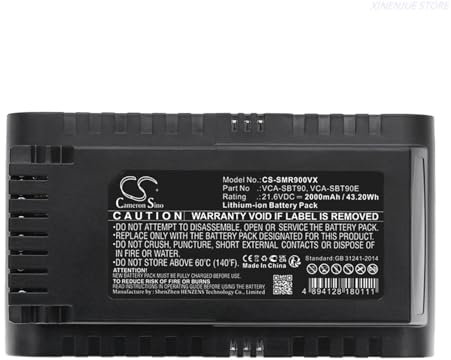 AgaShi Staubsauger-Akku DJ96-00221A, VCA-SBT90, VCA-SBT90E, kompatibel for Samsung Jet 75, Jet 90, Jet75, Jet90, VS70, VS9000, VS20T7532T1