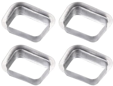 sourcing map 4pcs Rain Gutter Downspout Drop Outlet 2x3 Inch Gutter Adapter Outlet Connector for Downspout Gutter Drain Pipe