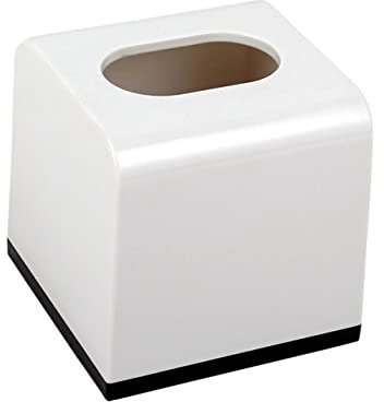 BUGUUYO Tissue Box Einfache Aufbewahrung Für Zuhause Tisch Organiser Für Taschentücher Und Servietten Praktische Aufbewahrungsbox Weiß