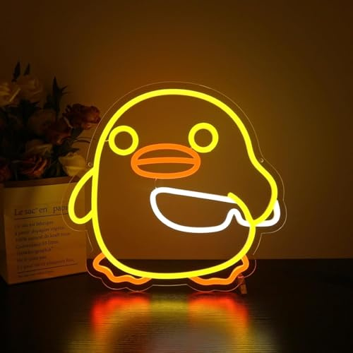Ente LED Neon Zeichen dimmbare Dekorative Lampe für Wohnzimmer Bars Friseure Hochzeitsfeier Spielzimmer Weihnachten Kunst Wanddekoration USB angetrieben