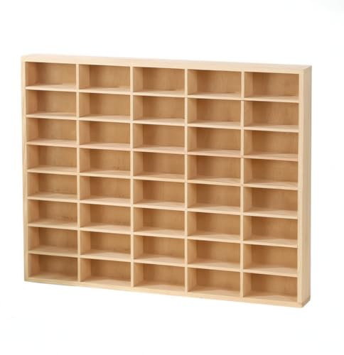 Jinhxofs Setzkasten wandmontierbar Setzkasten aus offen Sammelregal für Sammler, Zimmer, Spielzimmer, 40 Grids