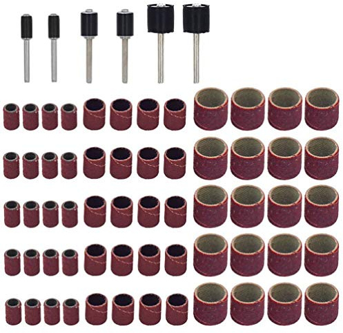 BESTOMZ 66 Stück Schleifhülsen Schleifen Dorn Set für Nagelfräser Maniküre