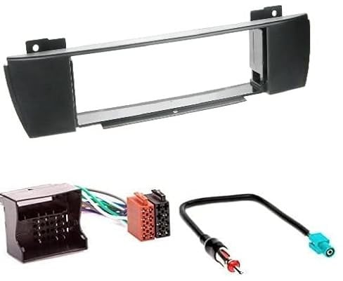CARAV 11-126-4-7 Radioblende Car 1-DIN in Dash Installation kit Set for X3 (E83) 2004-2010 + ISO and Antenna Adapter Cable
