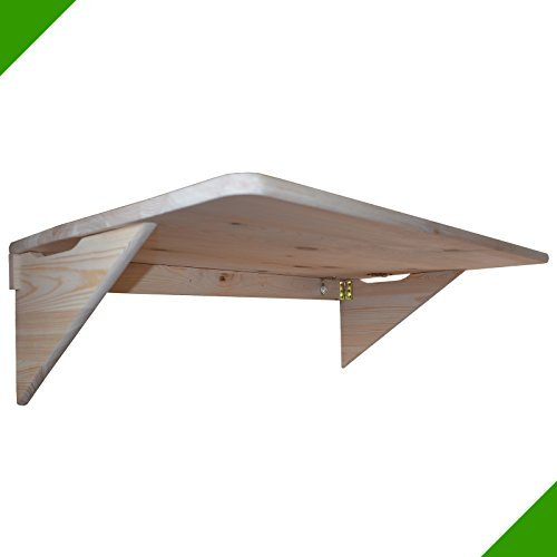 85 x 50 cm Kindermöbel Esstisch Unbehandelt Tisch Klapptisch Schreibtisch Holztisch Küche klappbar Balkontisch Wandklapptisch Laptoptisch aus Holz Küchentisch Balkon