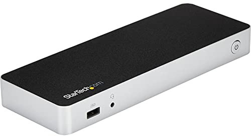 StarTech.com Dual Monitor USB C Docking Station with 60W Power Delivery for Windows Laptops - USB C to HDMI or DVI Dock - USB 3.1 Gen 1 Type C Dock w/ Charging - Thunderbolt 3 Compatible (MST30C2HHPD)