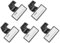 Beautyflier Namensschild-Clip für Stethoskop, Kunststoff, 5 Stück, Rectangle(White/Black), 5