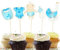 AILEXI Handmade 20 count kuchen dekorieren topper für kuchen cupKuchen und eis - Baby Dusche Junge
