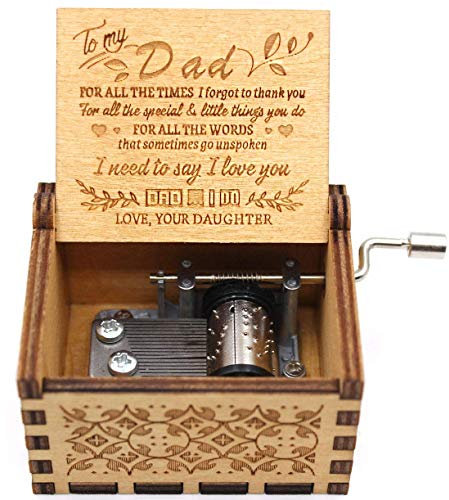 Spieluhr, mit Lasergravur, Aufschrift You Are My Sunshine