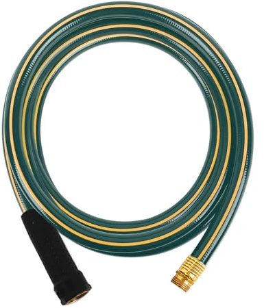 12ft 3/4” Short Leader Garden Hose, Solution4Patio, Male to Female Fittings
