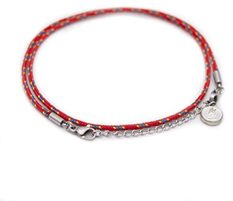 Wind Passion Adjustable Waterproof Rope Anklet for Women and Men, Handmade Braided String Bracelet, Nautical Threaded Design, Stylish Jewelry for Teen Girls, Durable and Comfortable Accessory