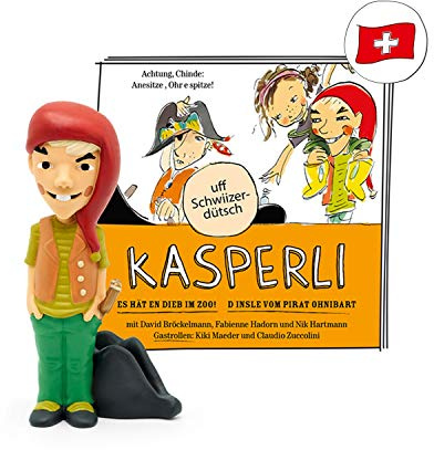 tonies Hörfigur für Toniebox, Kasperli - Im Zoo! / Pirat Ohnibart, schweizerdeutsches Hörspiel für Kinder ab 3 Jahren, Spielzeit ca. 74 Minuten