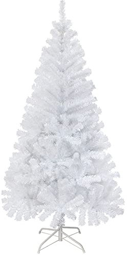 LOKIPA White Artificial Christmas Tree, 4Feet White Artificial Xmas Tree with 320 Tips and Christmas Tree Metal Stand