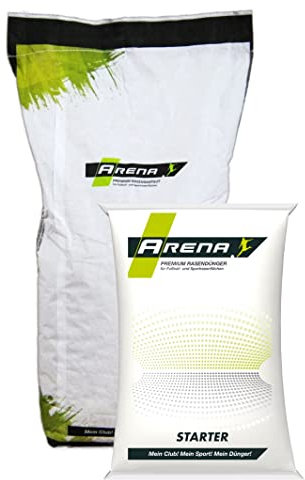 ARENA Fairway Rasen Frühjahrspaket I Premium Fairway Saatgut mit Starterdünger 10+15+10 I tiefschnittverträglich I Fairway Regeneration Paket I für 200 m²