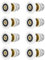 QWORK® 8 Stück Duschtürrollen, Duschkabinen Rollen 25mm Durchmesser für Türstärke 4~6mm
