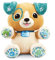 VTech - Nougat, Mon Ami Pattes Magiques, Peluche Bébé Sensorielle et Musicale, Chien Interactif, Doudou Personnalisé avec Prénom, Cadeau Enfant Dès 1 an - Contenu en Français