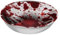 FIESTAS GUIRCA | Reusable Blood Bowl (10.6 in) - Table Decoration for Spooky Halloween Parties - Ideal for Frightening Celebrations - White and Red