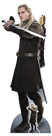 Star Cutouts SC4217 Legolas mit Schwert - Orlando Bloom - Herr der Ringe lebensgroßer Pappaufsteller