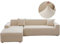 TOPCHANCES Sofabezug 3 Sitzer L Form - Weiche Anti-Rutsch-Stretch Sofabezüge Sofabezug Möbelschoner mit 2 Kissenbezügen für L geformtes Sektionssofa (Beige Yellow, Weave)