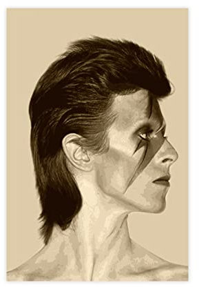 David Bowie Art Poster Album Cover Musik Poster (4) Leinwand Poster Schlafzimmer Dekor Sport Landschaft Büro Zimmer Dekor Geschenk Unframe Stil 08x12inch (20x30cm)