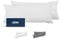 Dreamzie Kissenbezug 40x105 Weiß 2er Set Mikrofaser Oeko-TEX Zertifiziert Kopfkissenbezug 40x105 Weich