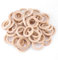 50 Stück Holzringe zum Basteln, Natürliche Holz Ringe, Holzringe Zum Basteln Baby, Makramee Ringe für DIY Handwerk Ring Anschlussstück Schmuck Makramee Armband Anhänger Hängende Dekoration Ringe 50mm
