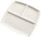 MAGICLULU 10 Assiette Divisée Pour Enfants Assiettes Compartimentées Décor De Plaque De Maison Assiette En Porcelaine Assiette à Lunch Portion Plateau Carré Assiette Carrée Céramique Blanche