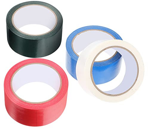 KICHOUSE 4 Wasserdichtes Gewebeband Verpackungsband Nachfüllen Hochleistungs-klebeband Diy Klebeband Büro-versandklebeband Klebebänder Viskos Luftkanal Polyethylen Gazefaser